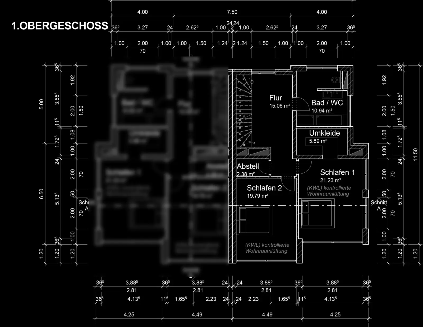 Grundriss Obergeschoss